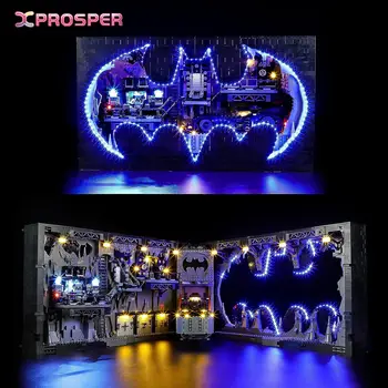 Hprosper LED Žibintai 76252 Batcave Shadow Box Apdailos Lempos Kūrybos Apšvietimo Priedai (Statyba Blokai, neįskaičiuotos)